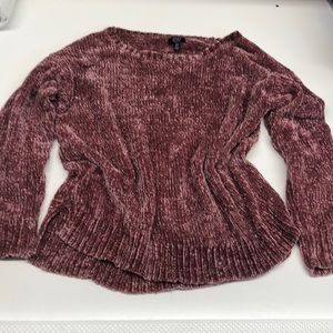 Pretty pink chenille sweater